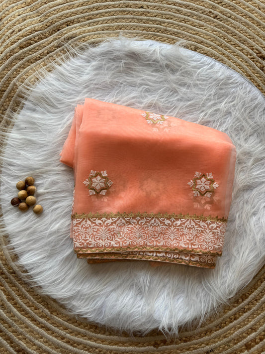 Organza saree