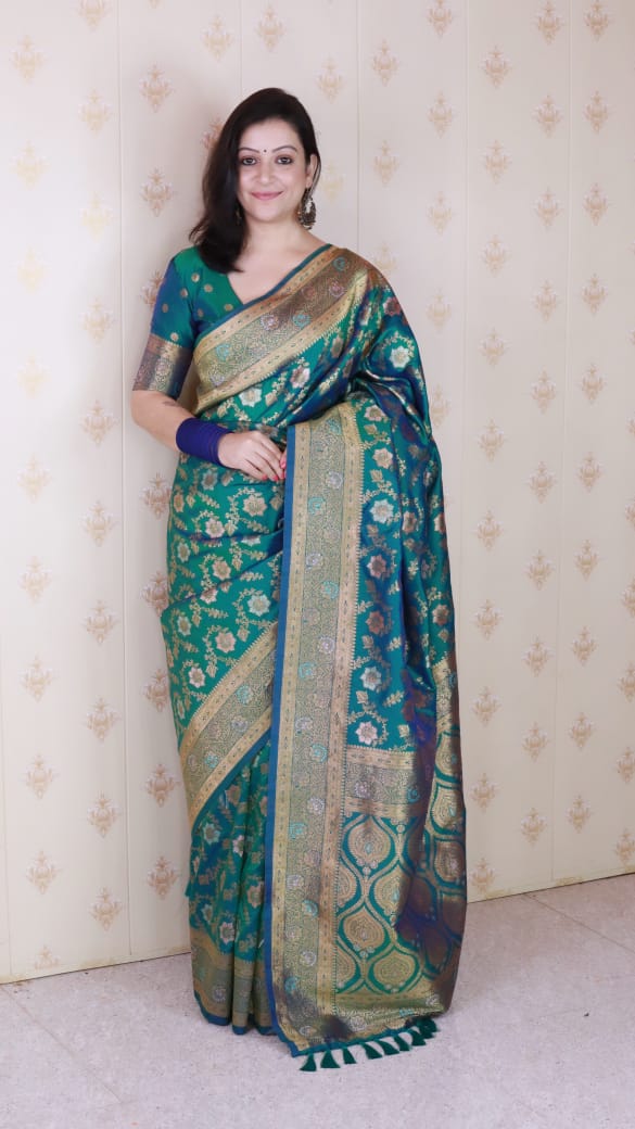 🆕PREMIUM BANARASI SILK CONTRAST COLLECTIONS🆕