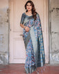 💙 GRACEFUL BANARASI DIGITAL PRINTED SILK SAREE! 💙