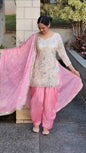 *DESIGNER WEAR EMBROIDERED TOP WITHSALWAAR PAIR💝